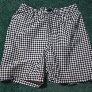 Checkered Blue and White Shorts